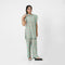 Light Green Printed 2pc Eastern Set